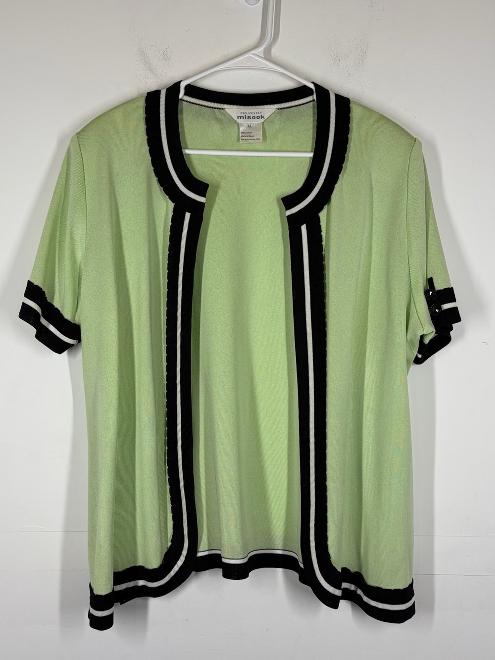 Misook Green Cardigan Size XL